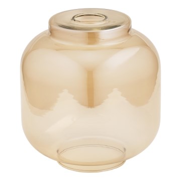 Vetro di ricambio per lampadario E27 diametro 20 cm beige