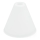 Vetro di ricambio per lampadario E27 diametro 23 cm bianco
