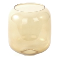 Vetro di ricambio per lampadario E27, Ø 14 cm, marrone fumé