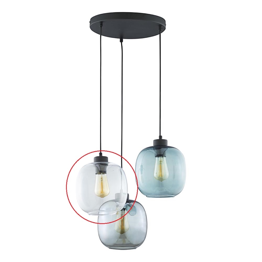 Vetro di ricambio per lampadario ELIO E27 limpido