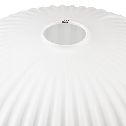 Vetro di ricambio per lampadario HARMA E27 17x30 cm bianco