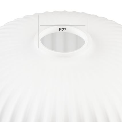 Vetro di ricambio per lampadario HARMA E27 18x20 cm bianco