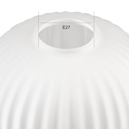 Vetro di ricambio per lampadario HARMA E27 21x14 cm bianco