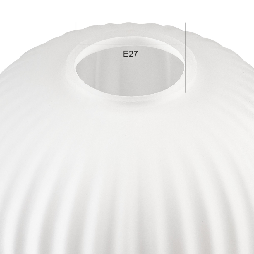 Vetro di ricambio per lampadario HARMA E27 21x14 cm bianco