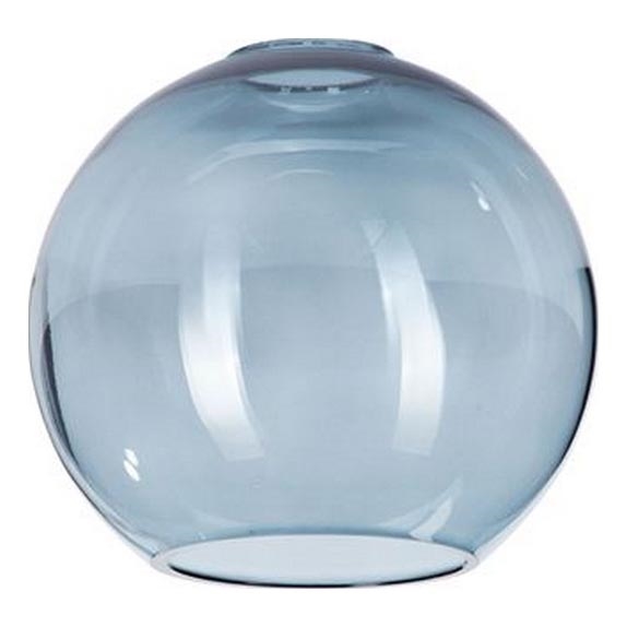 Vetro di ricambio per lampadario KULA E27, diametro 18 cm, blu fumé