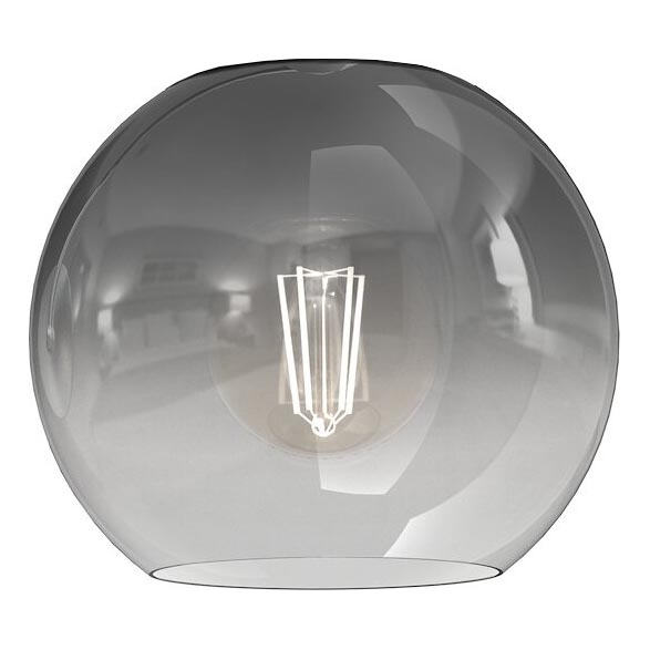 Vetro di ricambio per lampadario MONTE E27 diametro 20 cm fumé