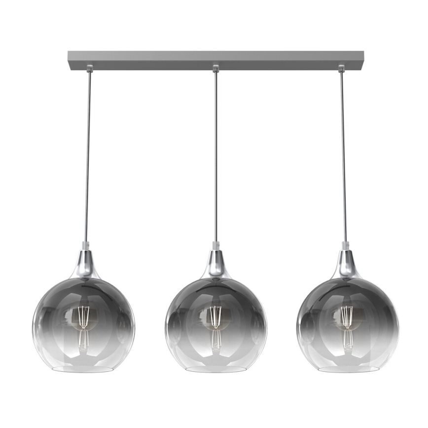 Vetro di ricambio per lampadario MONTE E27 diametro 20 cm fumé
