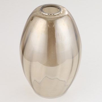 Vetro di ricambio per lampadario SEBO E27, Ø 17 cm, beige fumé