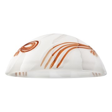 Vetro di ricambio per lampadario SFERA E27 120x300 mm bianco/arancione