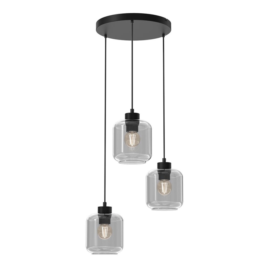 Vetro di ricambio per lampadario SOMBRA E27, diametro 16 cm, grigio fumé