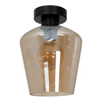 Vetro di ricambio universale SANTIAGO E27 diametro 18 cm fumé marrone