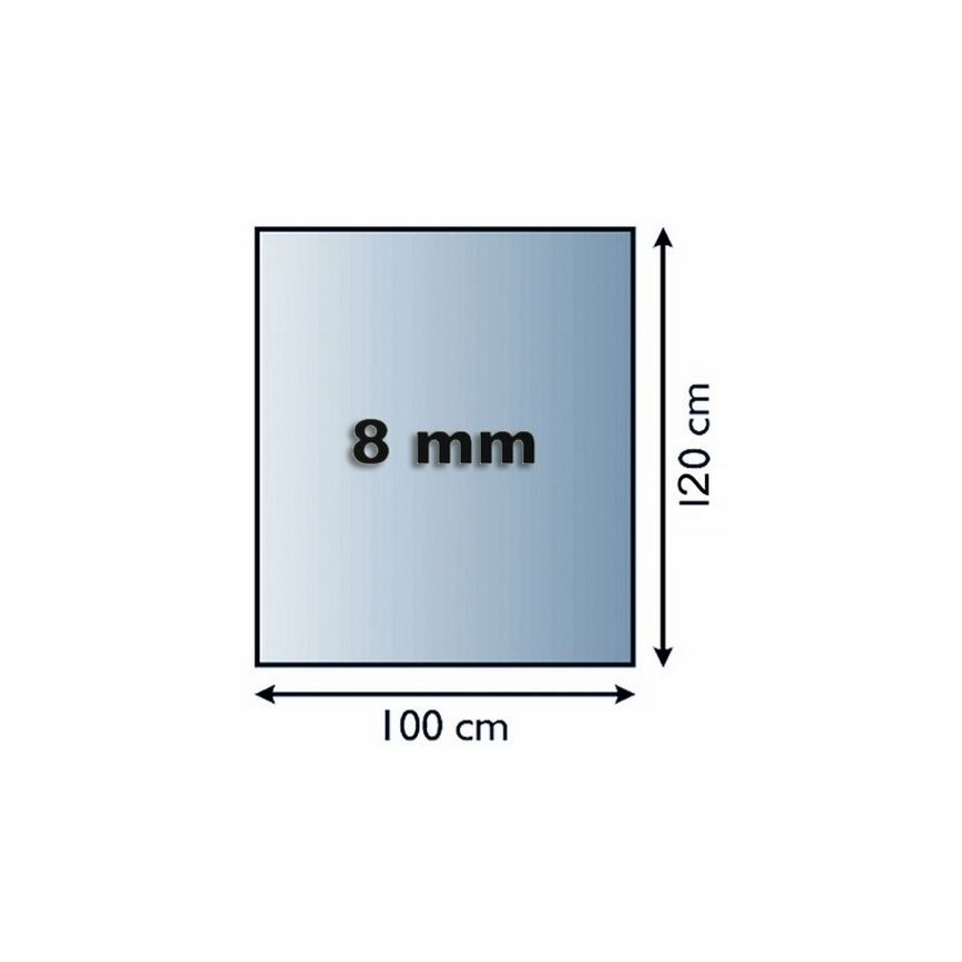 Vetro sotto il camino 1200x1000x8 mm rettangolo