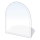 Vetro sotto il camino 1300x1200x8 mm semi-arco