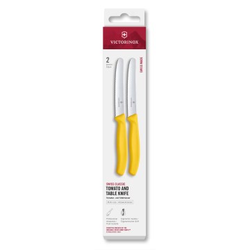 Victorinox - 2er-Set Gemüsemesser SWISS CLASSIC 11 cm, gelb