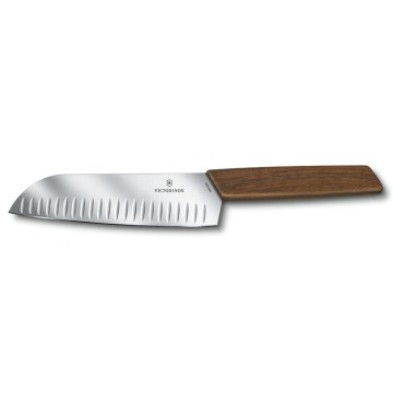 Victorinox - Coltello da cucina Santoku SWISS MODERN 17 cm noce