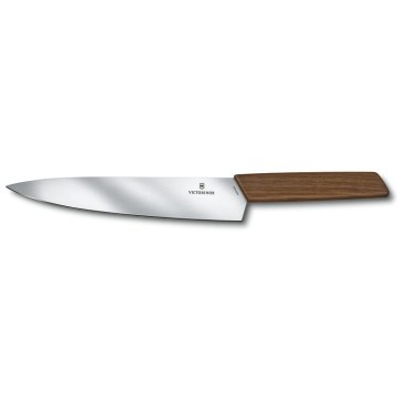 Victorinox - Coltello da cucina SWISS MODERN da 22 cm, manico in noce