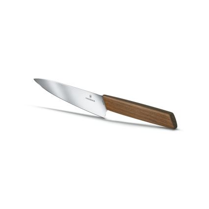 Victorinox - Coltello da cucina SWISS MODERN da 22 cm, manico in noce