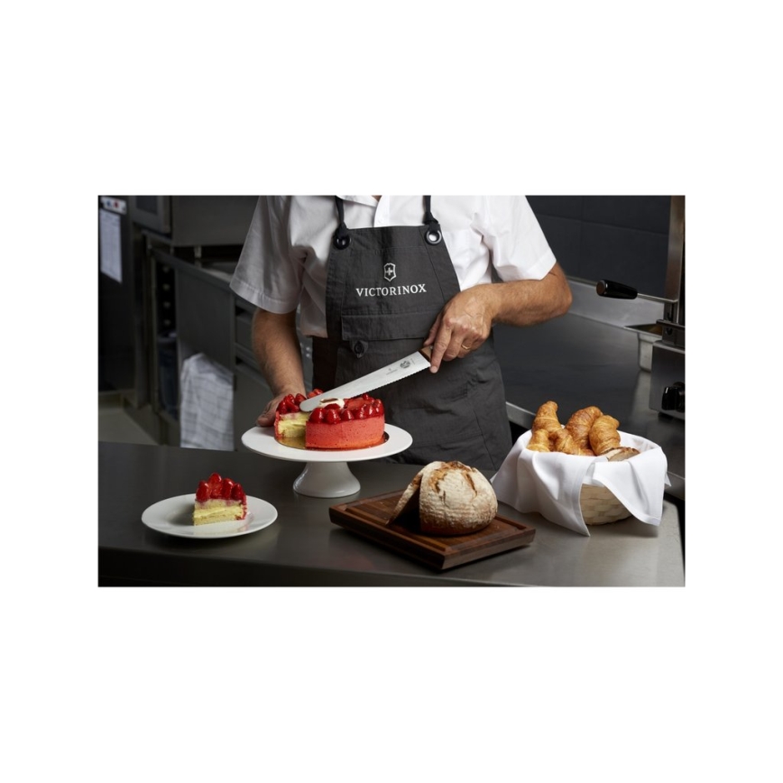Victorinox - Coltello per pane WOOD 26 cm acero