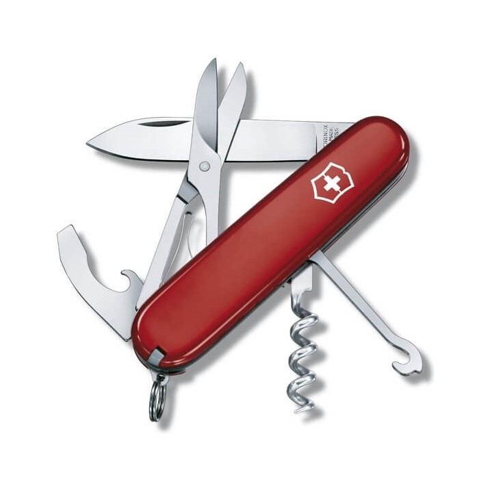 Victorinox - Coltello tascabile multifunzionale COMPACT 9,1 cm/15 funzioni rosso