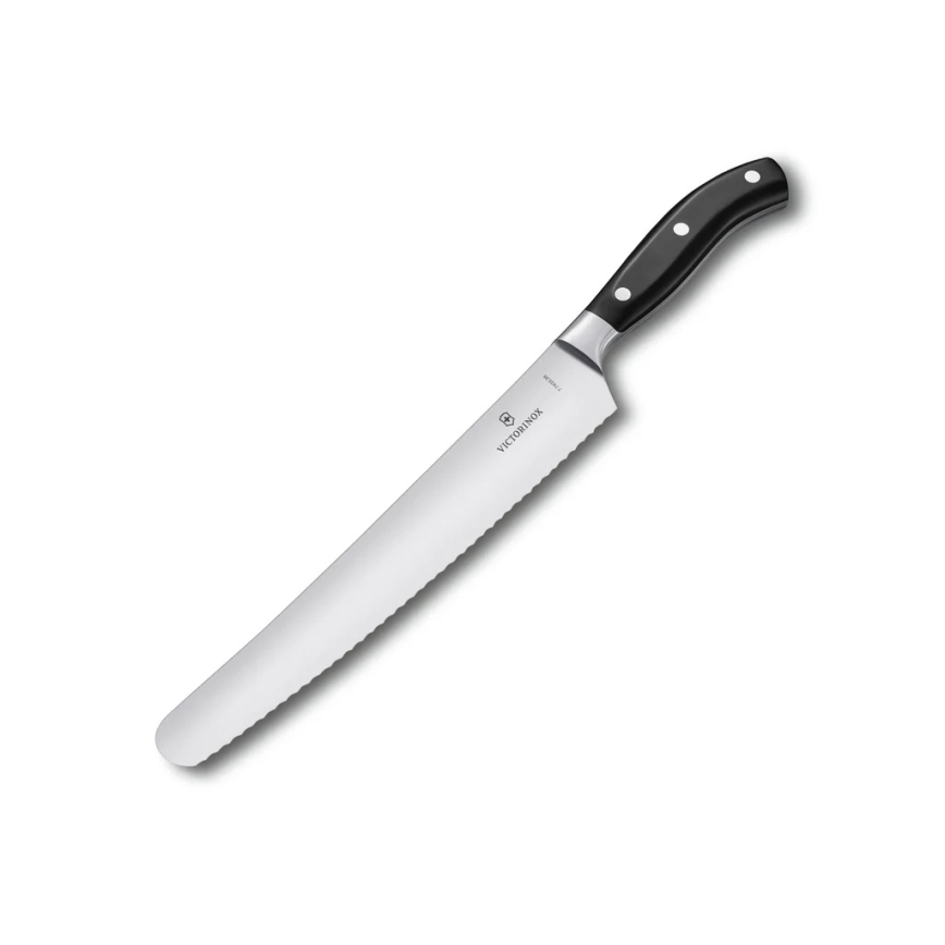 Victorinox - Couteau à pain de cuisine GRAND MAITRE, lame 26 cm, noir