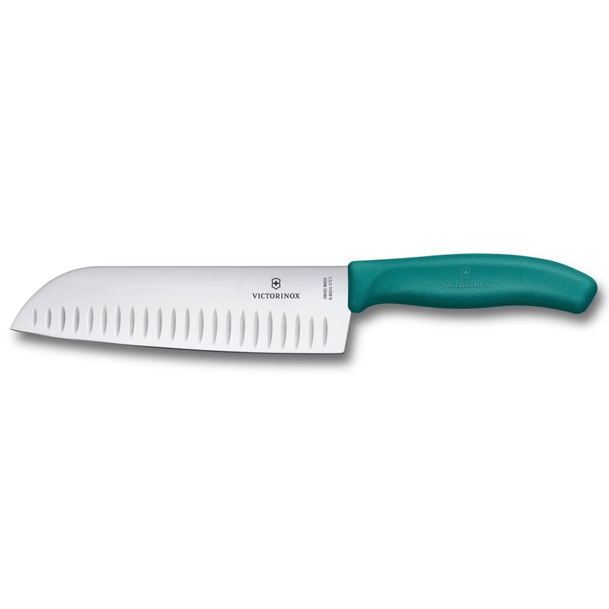 Victorinox - Couteau de cuisine Santoku SWISS CLASSIC 17 cm turquoise