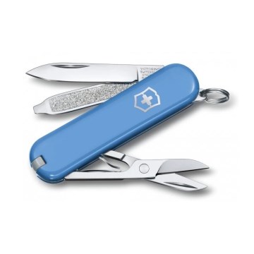 Victorinox - Couteau de poche multifonction CLASSIC SD 5,8 cm/7 fonctions bleu clair