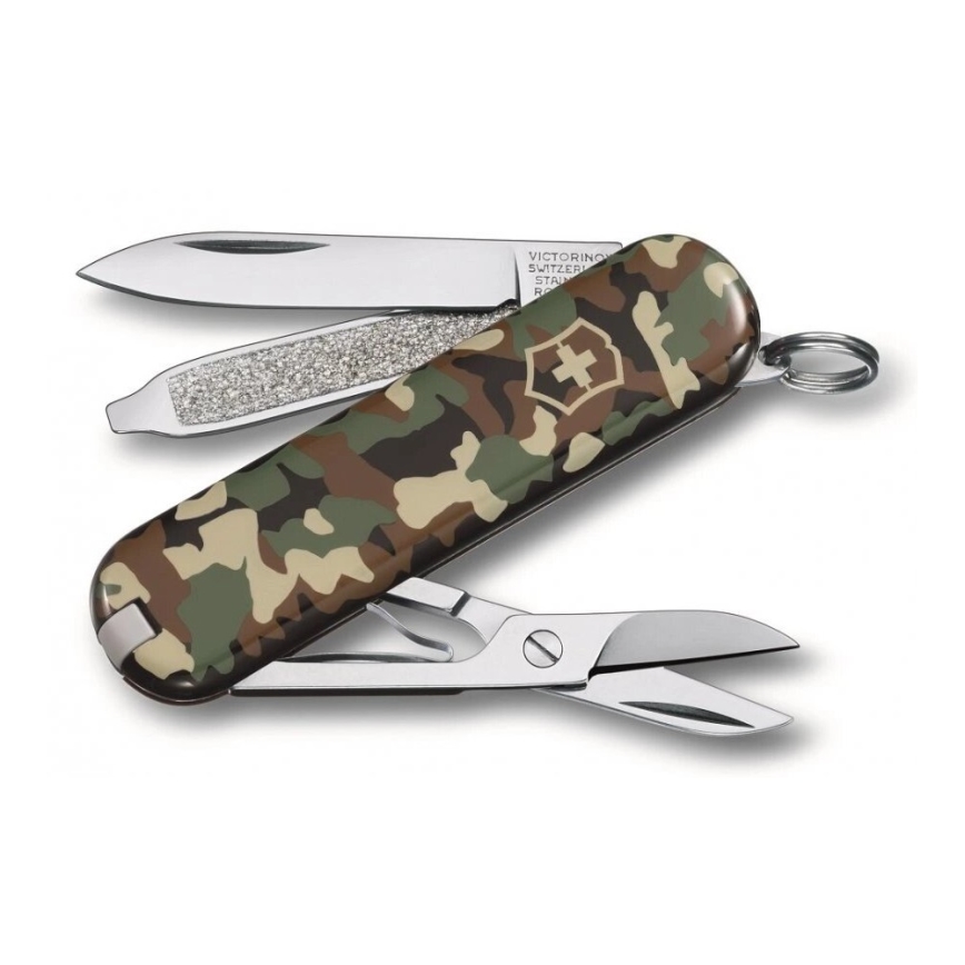 Victorinox - Couteau de poche multifonction CLASSIC SD 5,8 cm/7 fonctions camouflage