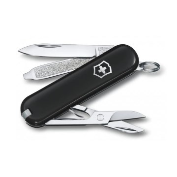 Victorinox - Couteau de poche multifonction CLASSIC SD 5,8 cm/7 fonctions noir