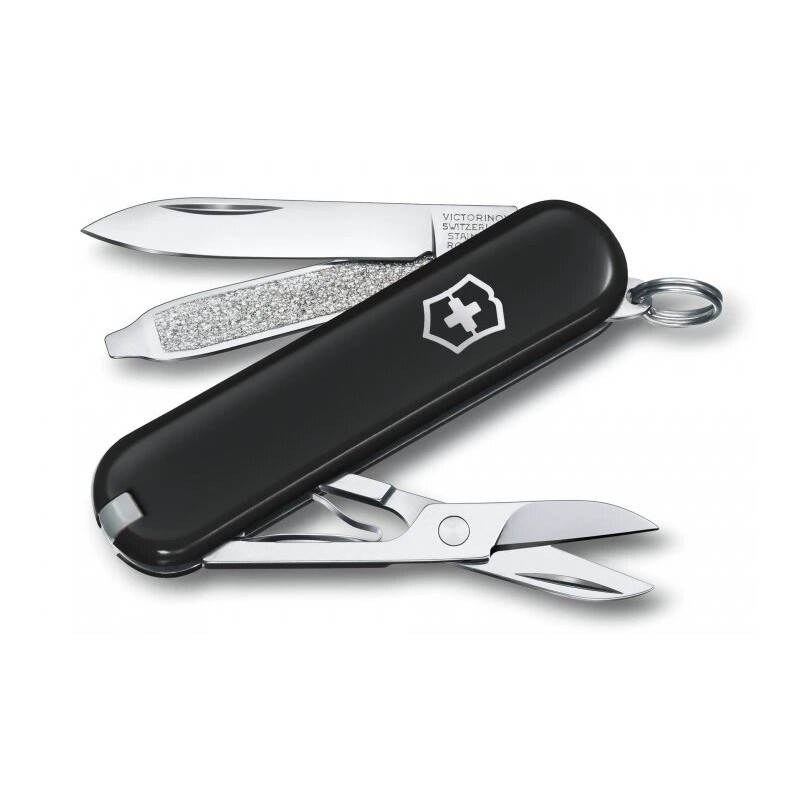 Victorinox - Couteau de poche multifonction CLASSIC SD 5,8 cm/7 fonctions noir