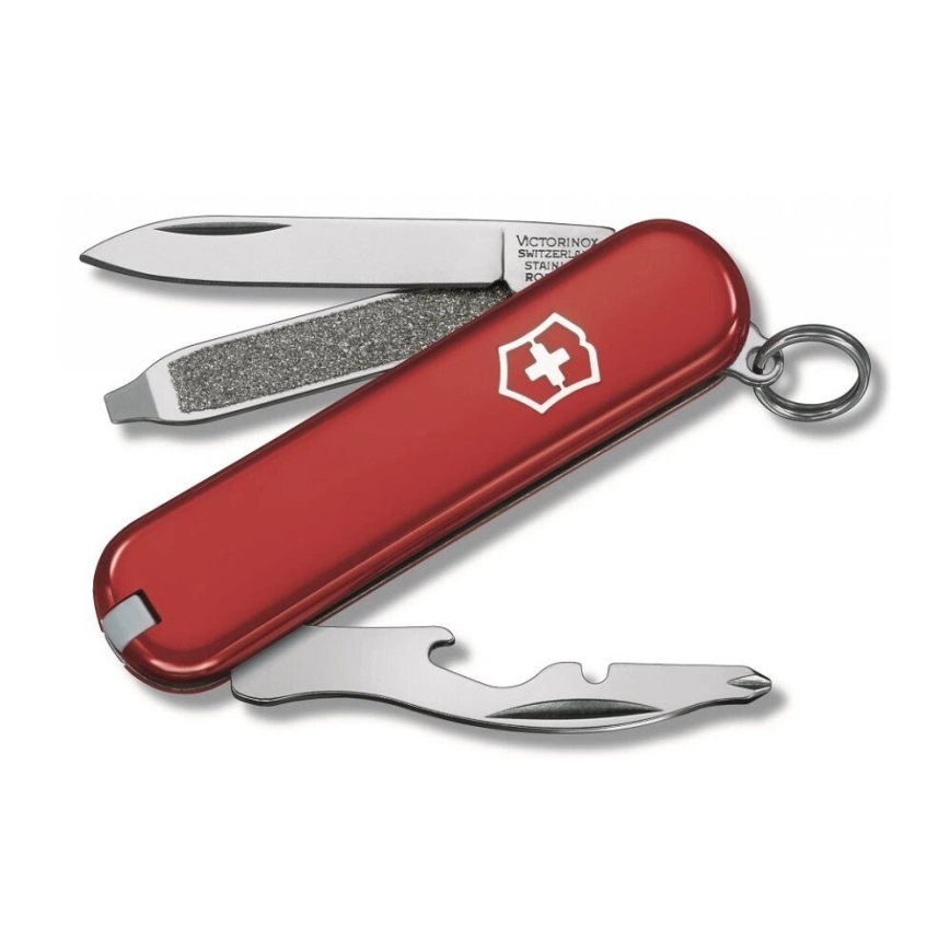 Victorinox - Couteau de poche multifonction RALLY 5,8 cm/9 fonctions rouge