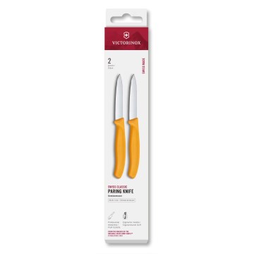 Victorinox - Ensemble de 2 couteaux à légumes SWISS CLASSIC 8 cm, jaune