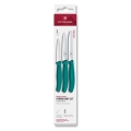 Victorinox - Ensemble de 3 couteaux à légumes SWISS CLASSIC, turquoise