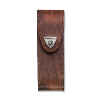 Victorinox - Étui en cuir pour couteau de poche 11,1 cm marron