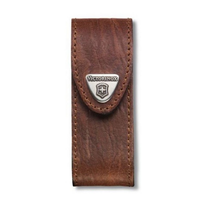 Victorinox - Étui en cuir pour couteau de poche 9,1 cm marron