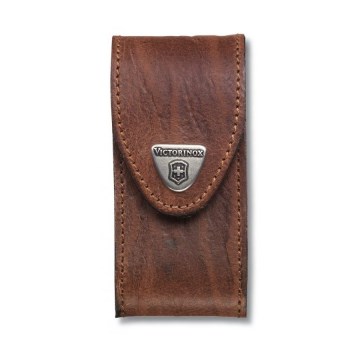 Victorinox - Étui en cuir pour couteau de poche 9,1 cm marron