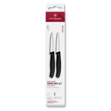 Victorinox - Gemüsemesser-Set SWISS CLASSIC 8 cm 2 Stück schwarz
