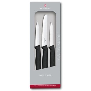 Victorinox - Jeu de couteaux de cuisine pour légumes 3 pcs noir