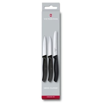 Victorinox - Küchenmesser-Set für Gemüse 3 Stk. schwarz