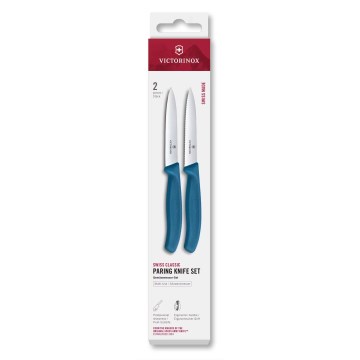 Victorinox - Lot de 2 couteaux à légumes SWISS CLASSIC 10 cm, bleu