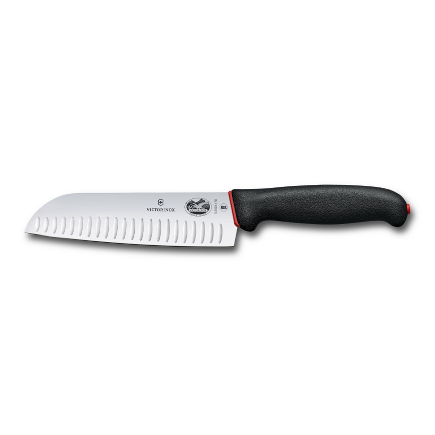 Victorinox - Santoku-Küchenmesser DUAL GRIP 17 cm schwarz