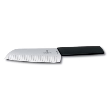 Victorinox - Santokumesser SWISS MODERN 17 cm schwarz