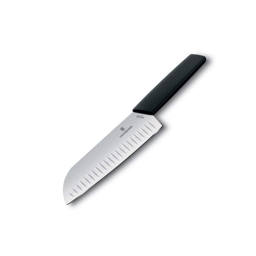 Victorinox - Santokumesser SWISS MODERN 17 cm schwarz