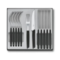 Victorinox - Servizio di posate SWISS MODERN 12 pezzi, nero