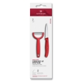 Victorinox - Set con coltello da cucina e pelapatate SWISS CLASSIC, rosso