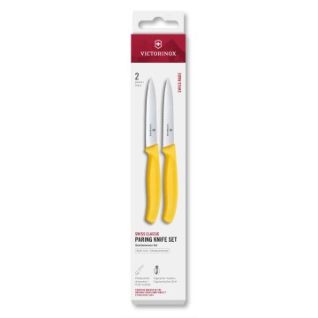 Victorinox - Set di 2 coltelli da cucina per verdure SWISS CLASSIC 10 cm, giallo
