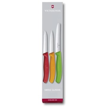 Victorinox - Set di coltelli da cucina per verdure 3 pz mix di colori