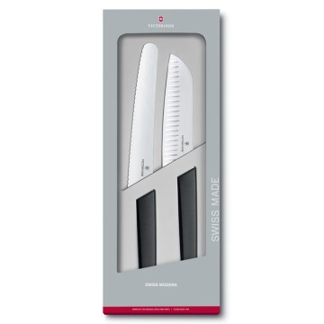 Victorinox - Set di coltelli da cucina SWISS MODERN, 2 pezzi, nero
