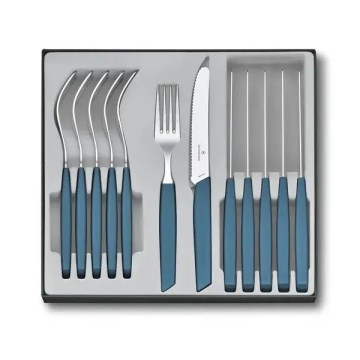 Victorinox - Set di posate SWISS MODERN 12 pezzi blu