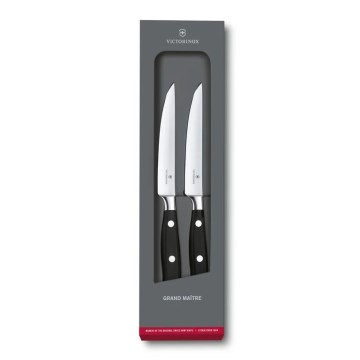 Victorinox - Steakmesser-Set GRAND MAITRE 12 cm, 2 Stück, schwarz
