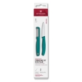 Victorinox - SWISS CLASSIC Küchenmesser-Set mit Sparschäler, türkis